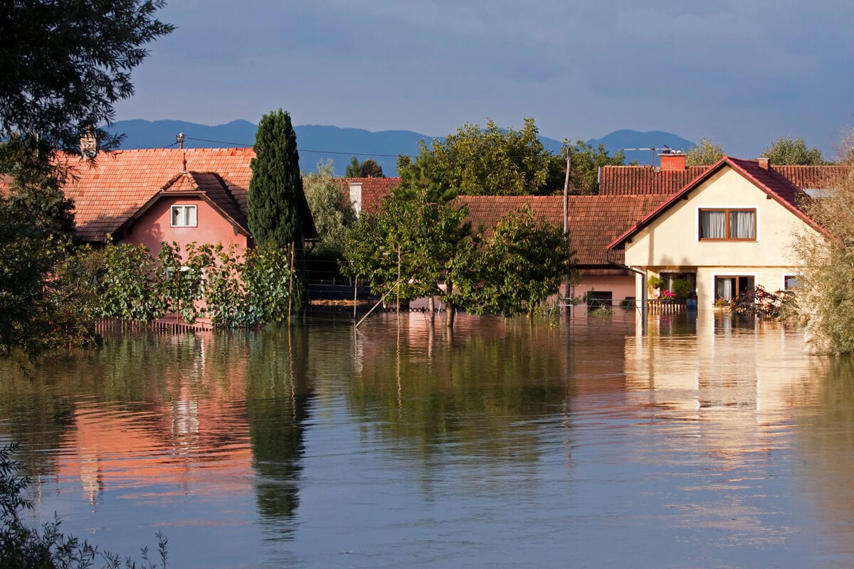 flooded house